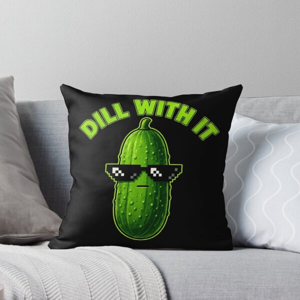 Item preview, Dill with It Funny Saying Vegetarian Pickle Lovers designed and sold by CF_VintageDesign.