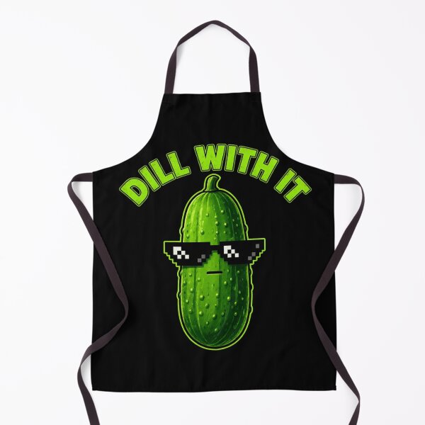 Item preview, Dill with It Funny Saying Vegetarian Pickle Lovers designed and sold by CF_VintageDesign.