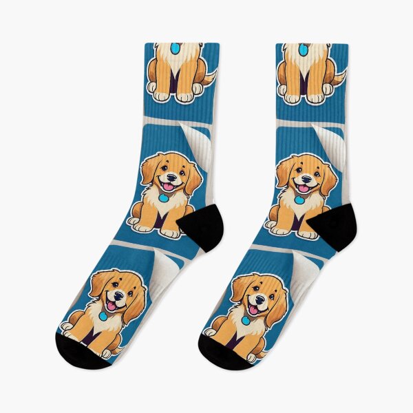 Item preview, Animals - Young Golden Retriever, Colorful Kids Illustration designed and sold by World-Pets.