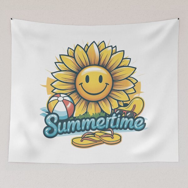 Item preview, Happy Sunflower Summertime | Cute Summer Sunshine Beach Vacation Design designed and sold by Awarrie.