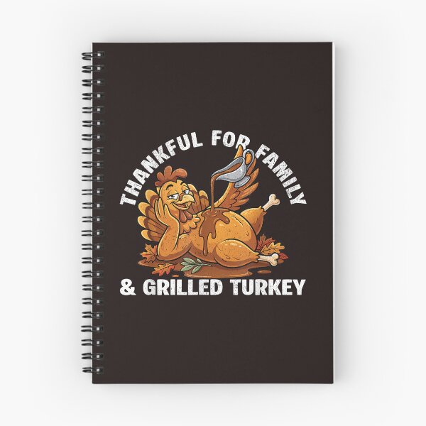 Item preview, Funny Thanksgiving Turkey Thankful for Family Grilled Turkey Vintage Humor designed and sold by mari-kayden.