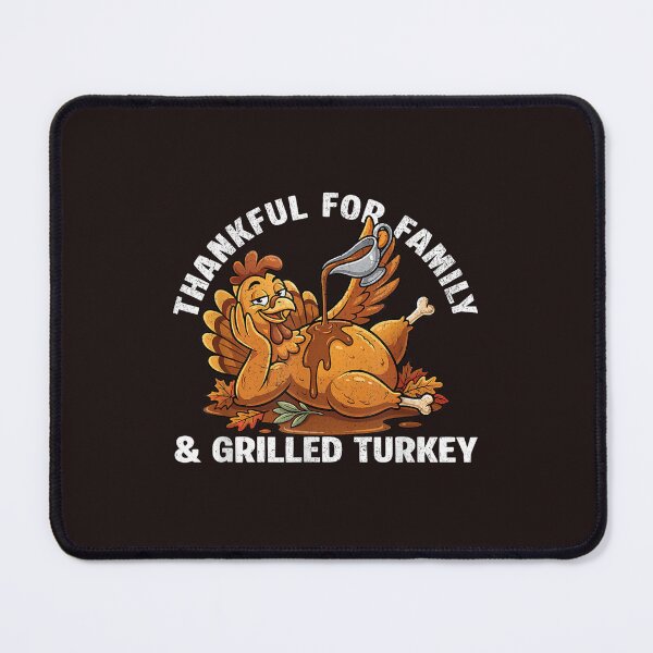 Item preview, Funny Thanksgiving Turkey Thankful for Family Grilled Turkey Vintage Humor designed and sold by mari-kayden.