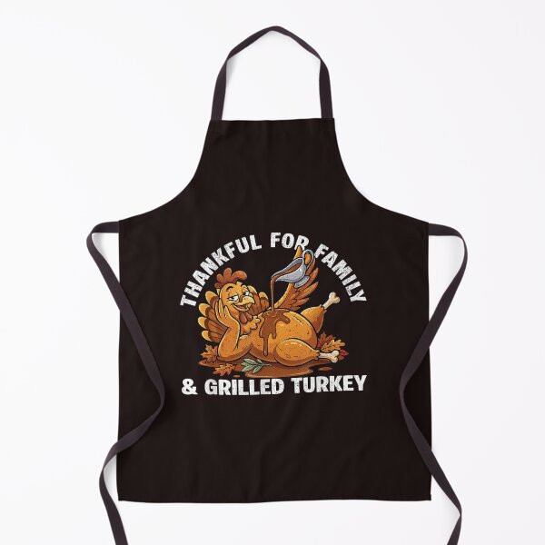 Item preview, Funny Thanksgiving Turkey Thankful for Family Grilled Turkey Vintage Humor designed and sold by mari-kayden.