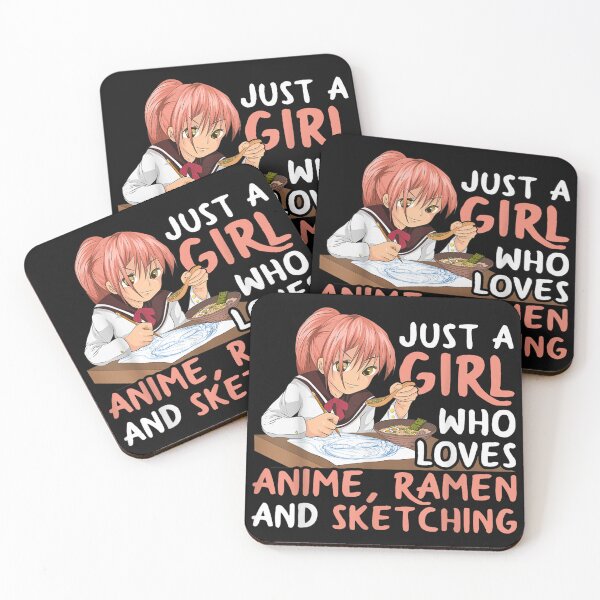 Item preview, Just A Girl Who Loves Anime Ramen and Sketching Japan Anime T-Shirt Small designed and sold by AidanMacdougall.