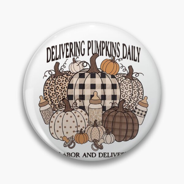 Item preview, Funny Labor and Delivery Nurse Pumpkin Delivery Fall Maternity Vintage designed and sold by mari-kayden.