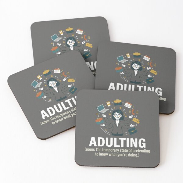 Item preview, Funny Adulting Definition Busy Office Life designed and sold by Owcomm.