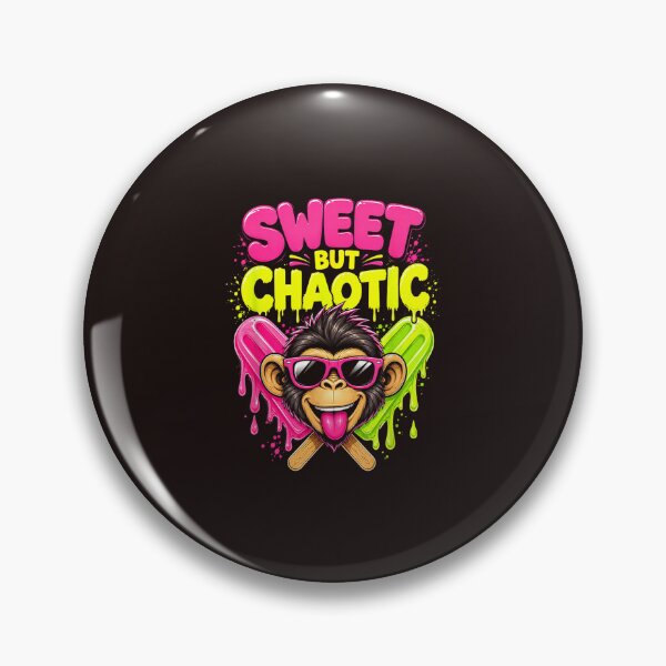 Item preview, Funny Sweet But Chaotic Monkey Popsicle Summer Retro Cute Party Design designed and sold by mari-kayden.