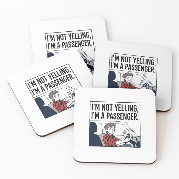 Item preview, Im Not Yelling Im A Passenger Funny Driver Design designed and sold by Owcomm.