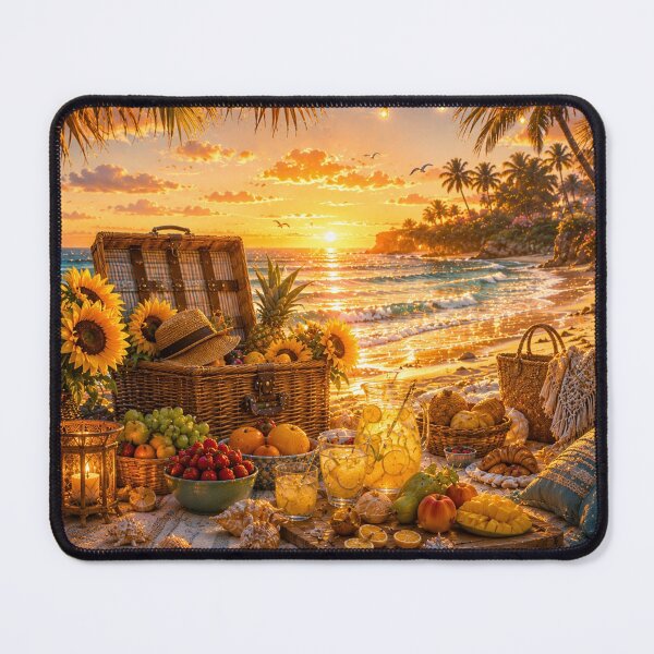 Item preview, Golden Sunset Beach Picnic designed and sold by Gold&pixels.
