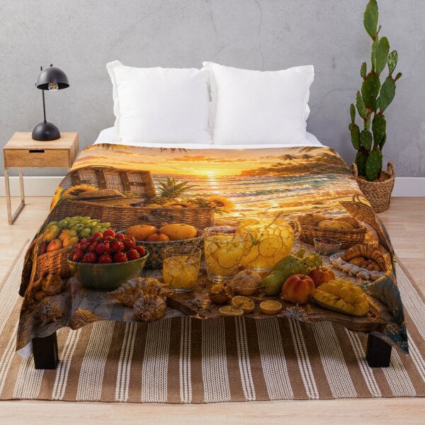 Item preview, Golden Sunset Beach Picnic designed and sold by Gold&pixels.