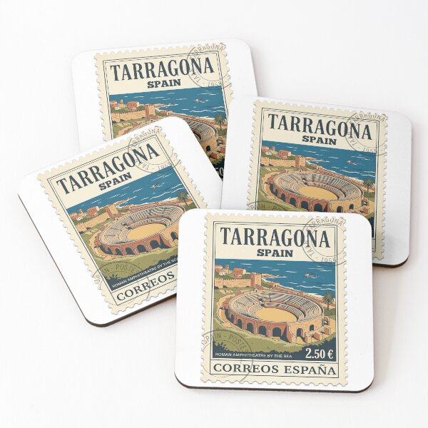 Item preview, Vintage Tarragona Spain Roman Amphitheatre Travel Stamp designed and sold by k3rstman1.