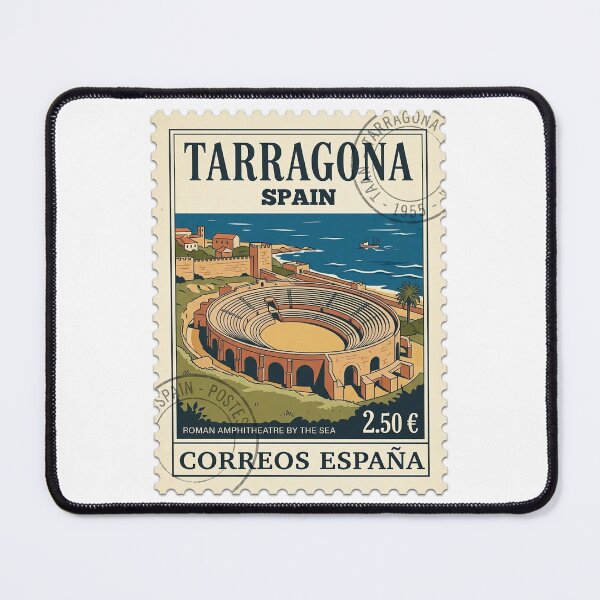 Item preview, Vintage Tarragona Spain Roman Amphitheatre Travel Stamp designed and sold by k3rstman1.