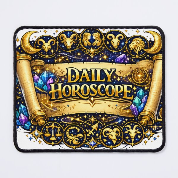 Item preview, Daily Horoscope Scroll | Zodiac Astrology Fantasy Crystal Design T-Shirt designed and sold by irfanshikh.