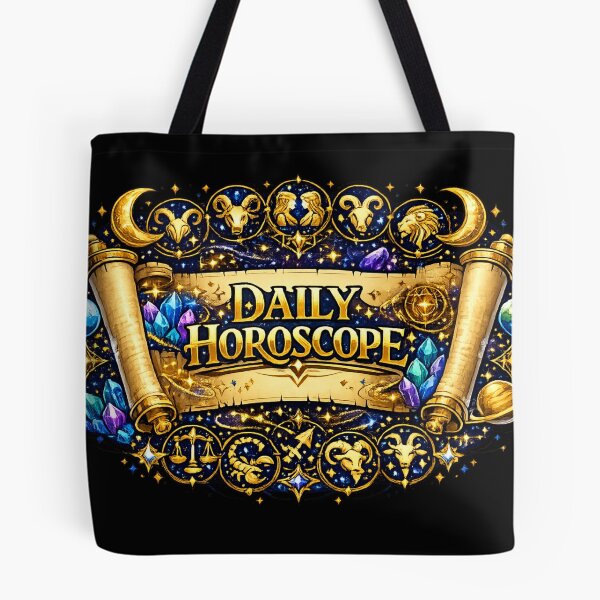 Item preview, Daily Horoscope Scroll | Zodiac Astrology Fantasy Crystal Design T-Shirt  designed and sold by irfanshikh.