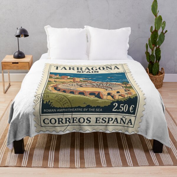 Item preview, Vintage Tarragona Spain Roman Amphitheatre Travel Stamp designed and sold by k3rstman1.