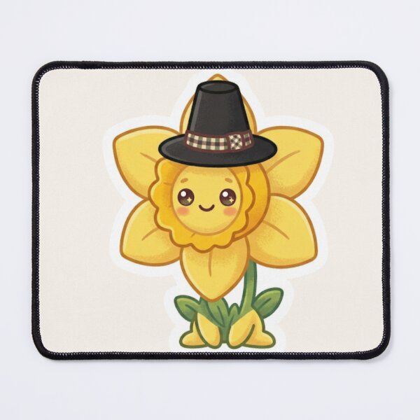 Item preview, Daffodil Wearing Welsh Hat – Cute Cymru Floral designed and sold by Cerys-GS.