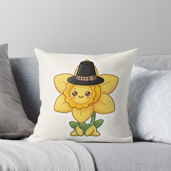 Item preview, Daffodil Wearing Welsh Hat – Cute Cymru Floral designed and sold by Cerys-GS.
