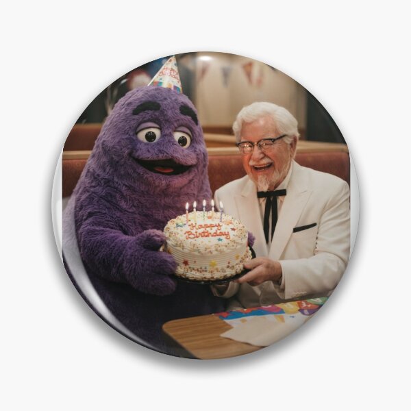 Item preview, Colonel sanders grimace Ronald mcdonald mcdonalds meme memes funny parody christmas birthday  designed and sold by CheeseBlueprint.