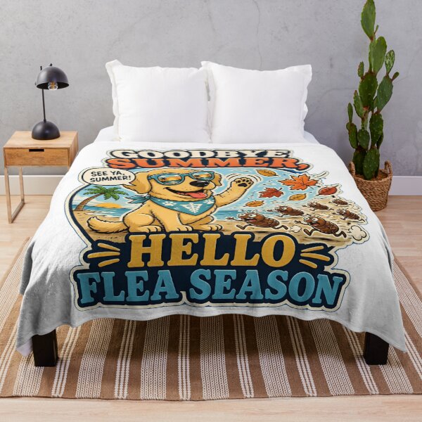 Item preview, Goodbye Summer Hello Flea Season | Funny Veterinary Humor Design designed and sold by Bettybee00.