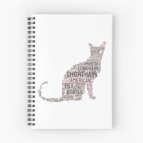 Item preview, Sitting Cat Breeds Typography Silhouette Design designed and sold by AyfuDesigns.