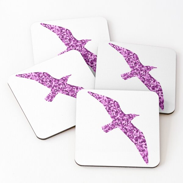 Item preview, Pink Mosaic Seagull Silhouette Art designed and sold by DymondDesigns.