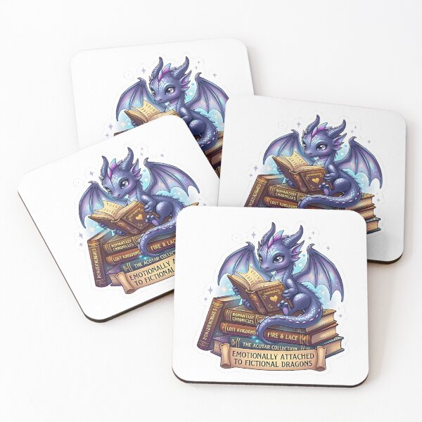 Item preview, Emotionally Attached to Fictional Dragons - Sticker Romantasy designed and sold by AlruanceStudio.