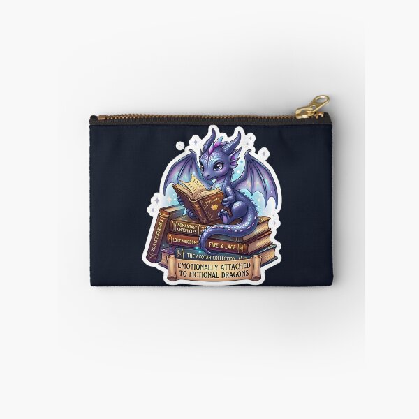 Item preview, Emotionally Attached to Fictional Dragons - Sticker Romantasy designed and sold by AlruanceStudio.
