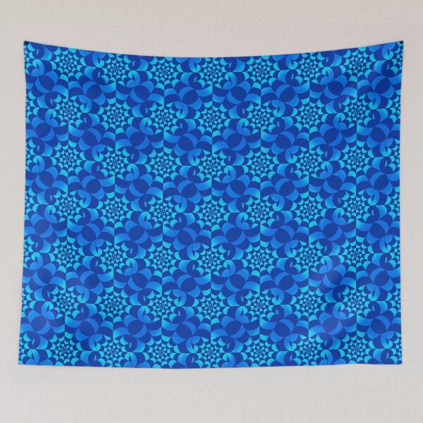 Item preview, Enchanted Web - Blue Frost Spider Web Halloween Pattern  designed and sold by BlackthornDsign.