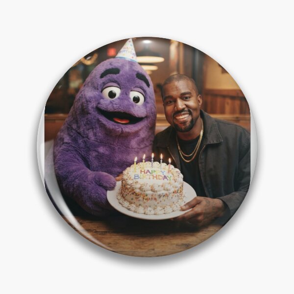 Item preview, Kanye west grimace Ronald mcdonald mcdonalds meme memes funny parody christmas birthday  designed and sold by CheeseBlueprint.