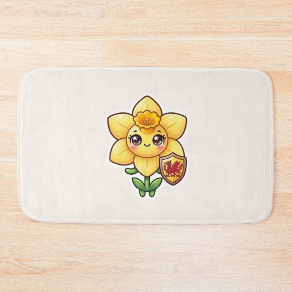 Item preview, Daffodil with Welsh Shield – Floral Cymru Pride designed and sold by Cerys-GS.