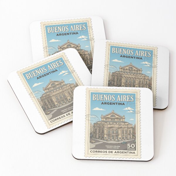 Item preview, Buenos Aires Teatro Colón Opera House Travel Stamp designed and sold by k3rstman1.