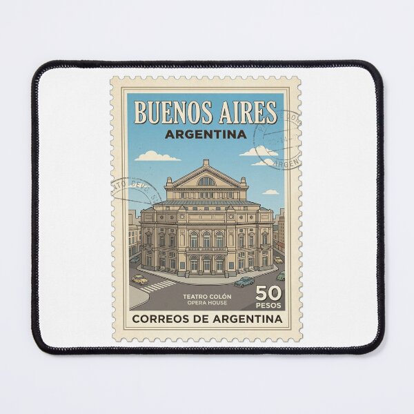 Item preview, Buenos Aires Teatro Colón Opera House Travel Stamp designed and sold by k3rstman1.