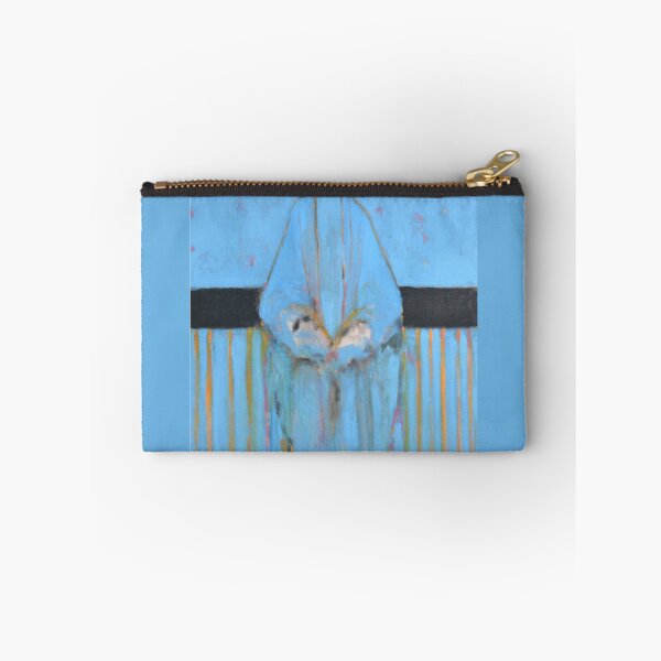 Item preview, Sky Blue Abstract Figure Pink Face Painting designed and sold by Gela Mikava.