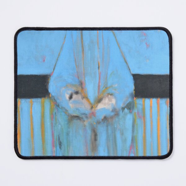 Item preview, Sky Blue Abstract Figure Pink Face Painting designed and sold by Gela Mikava.