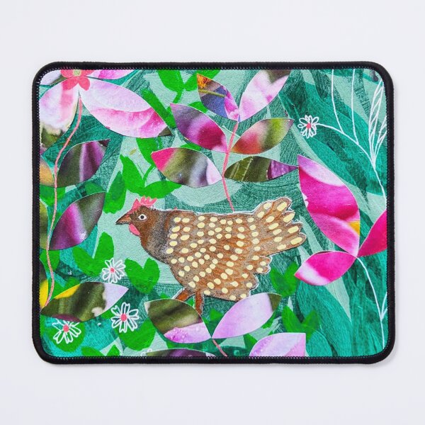 Item preview, Chicken in the Garden, colourful botanical, designed and sold by Jess Stride.