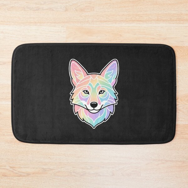 Item preview, Rainbow Pastel Fox Head Line Art Illustration designed and sold by Owcomm.