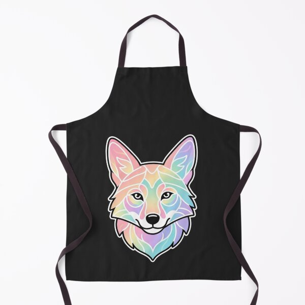 Item preview, Rainbow Pastel Fox Head Line Art Illustration designed and sold by Owcomm.