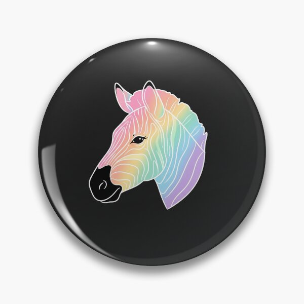 Item preview, Rainbow Pastel Zebra Head Vector Illustration designed and sold by Owcomm.