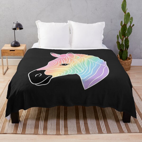 Item preview, Rainbow Pastel Zebra Head Vector Illustration designed and sold by Owcomm.