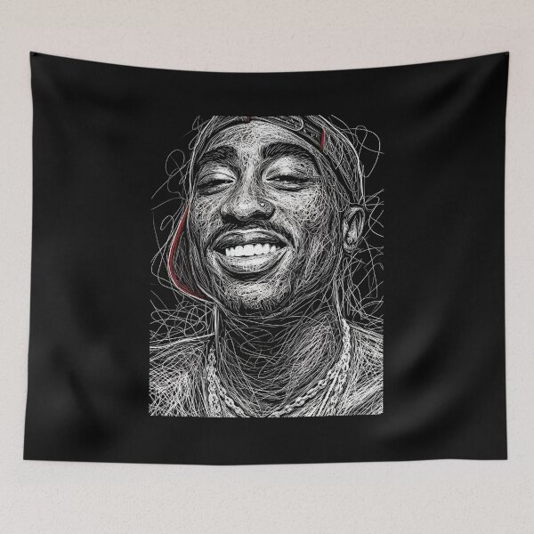 Item preview, Tupac Shakur Scribel Art designed and sold by stoppedonlin.