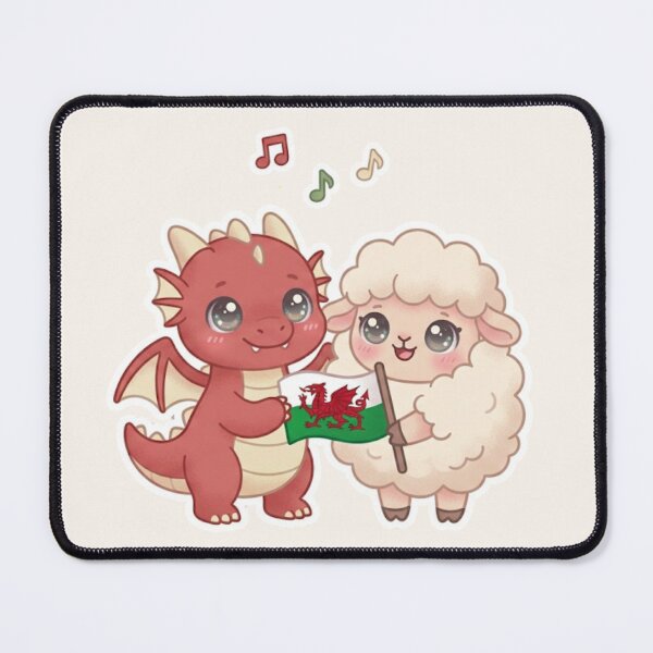 Item preview, Dragon and Sheep Hugging – Cymru Friendship designed and sold by Cerys-GS.