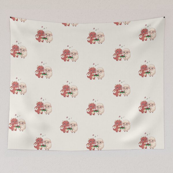 Item preview, Dragon and Sheep Hugging – Cymru Friendship designed and sold by Cerys-GS.