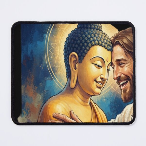 Item preview, The Buddha and Jesus designed and sold by giaodiem.