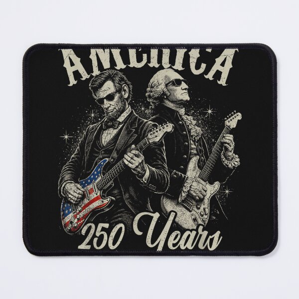 Item preview, George Washington Lincoln Playing Guitar Abe Lincoln 250th T-Shirt designed and sold by AidanMacdougall.