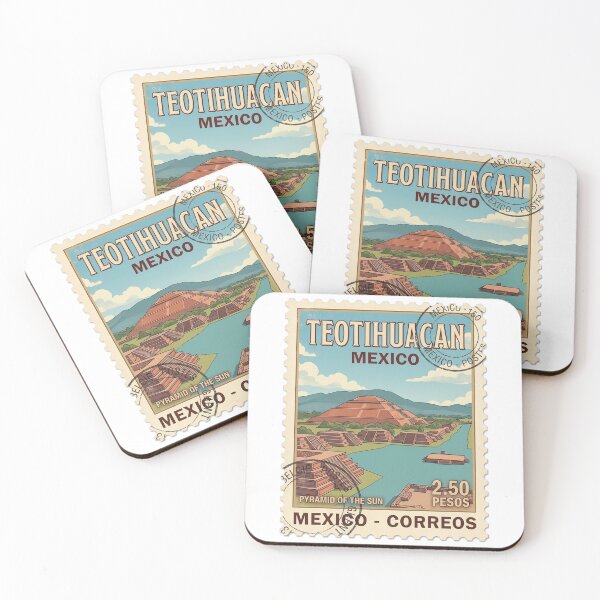 Item preview, Teotihuacan Pyramid Of The Sun Travel Stamp designed and sold by k3rstman1.