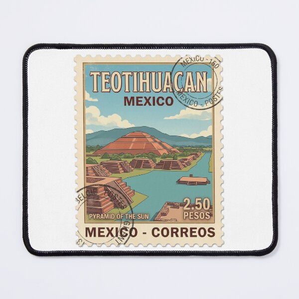 Item preview, Teotihuacan Pyramid Of The Sun Travel Stamp designed and sold by k3rstman1.