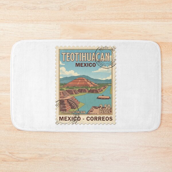 Item preview, Teotihuacan Pyramid Of The Sun Travel Stamp designed and sold by k3rstman1.