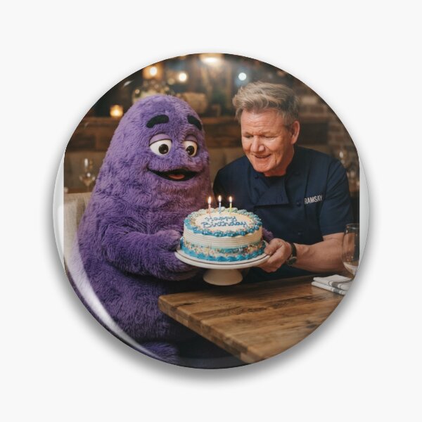 Item preview, Gordon ramsay grimace Ronald mcdonald mcdonalds meme memes funny parody christmas birthday  designed and sold by CheeseBlueprint.