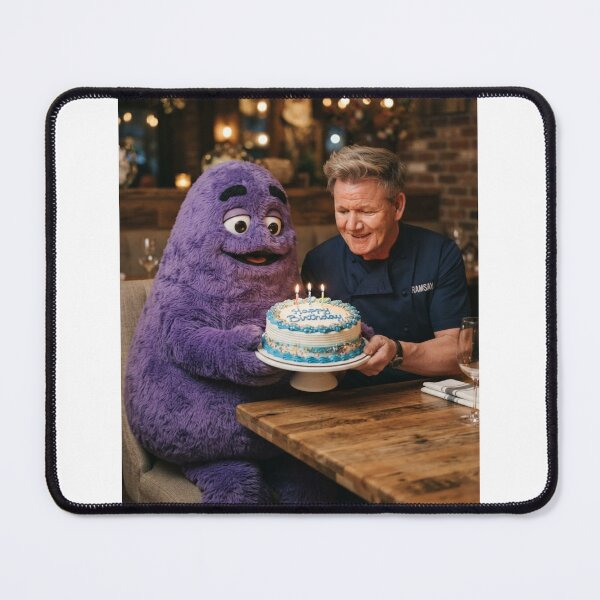 Item preview, Gordon ramsay grimace Ronald mcdonald mcdonalds meme memes funny parody christmas birthday designed and sold by CheeseBlueprint.