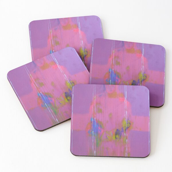 Item preview, Pink and Purple Abstract Figure Linear Painting designed and sold by Gela Mikava.